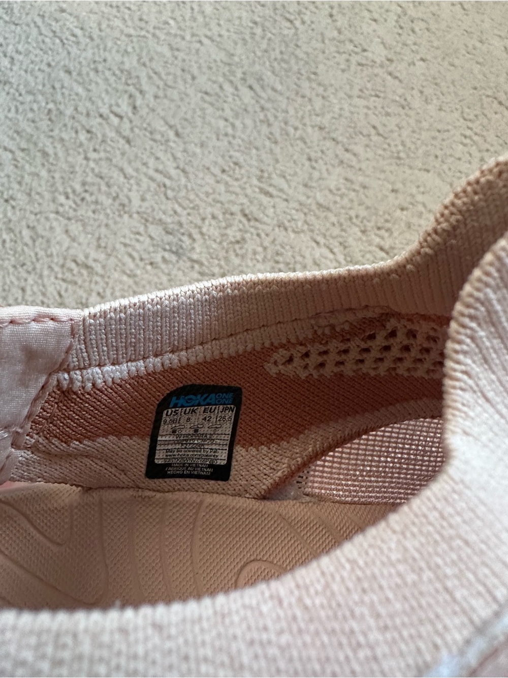 Hoka Women's Peach Slip-On Athletic Sneakers - Picture 5 of 6